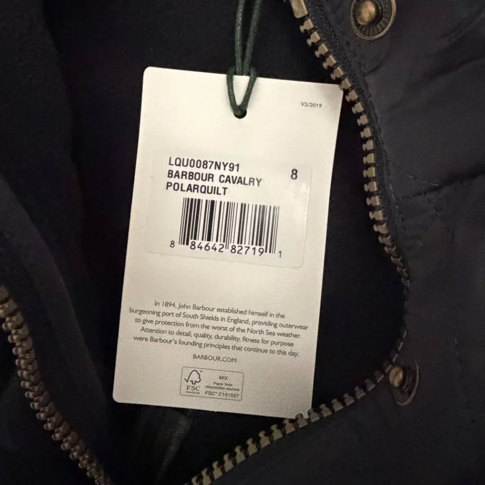 Barbour Calvary Polarquilt Jacket - NWT - Picture 7 of 8